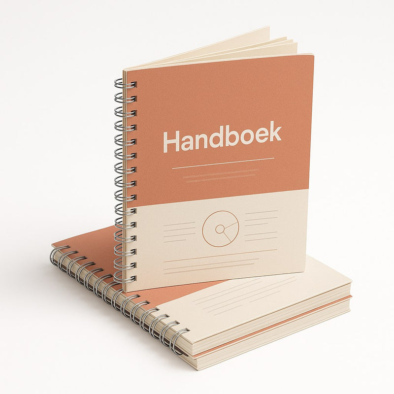 Wire-o brochures HVO 120 g met zilverkleurige ringband, stevig beschrijfbaar papier
