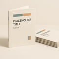 Geniete brochure op HVO-papier, staand met stapel, matte ongestreken uitstraling