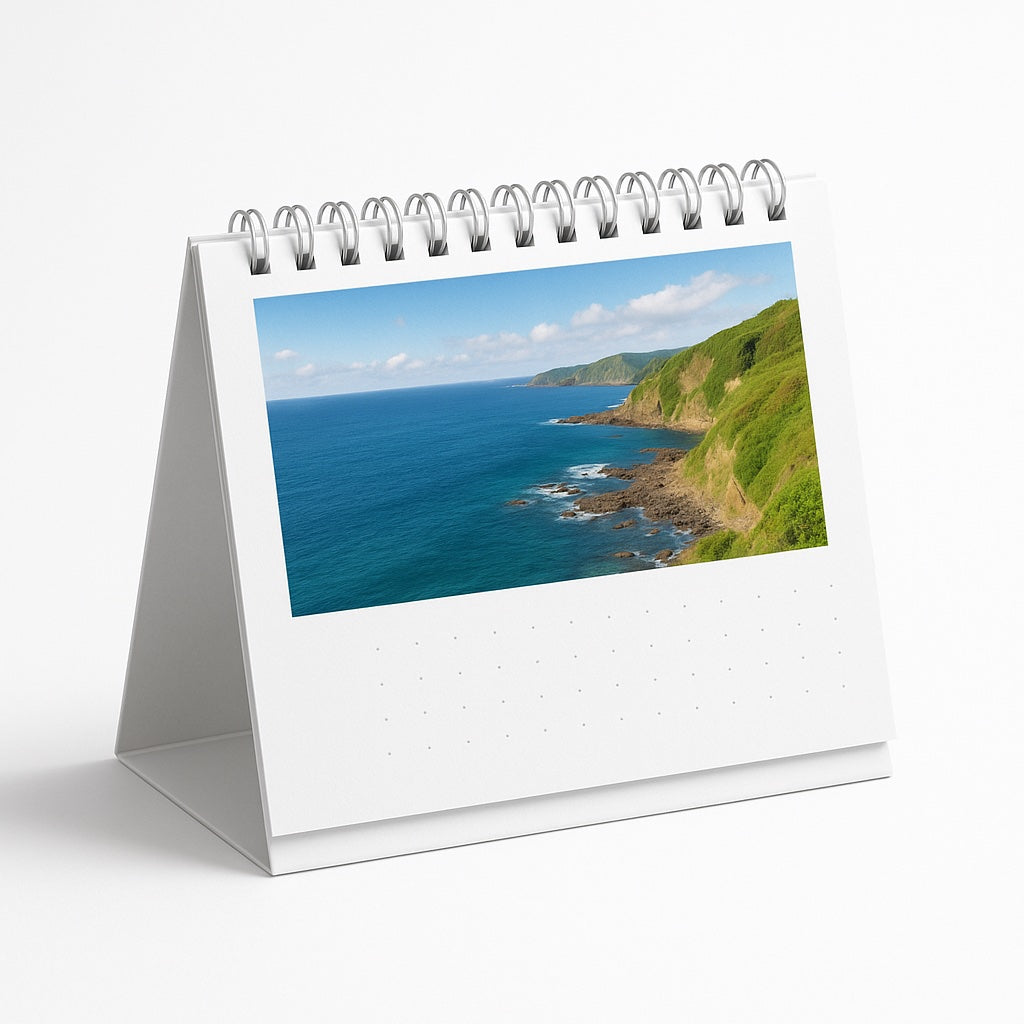 Wire-o bureaukalender op kartonnen voet