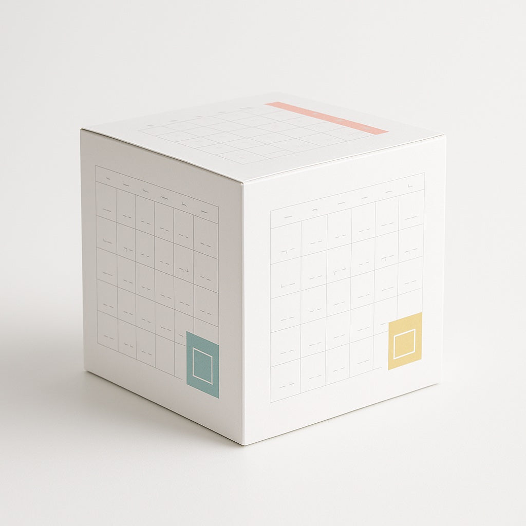 Kubuskalender 10 x 10 x 10 cm